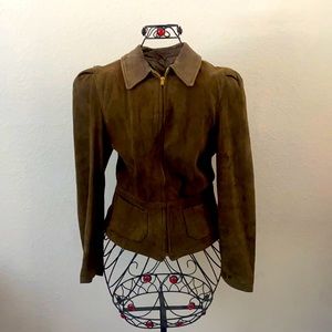 Vintage Brown Suede Jacket